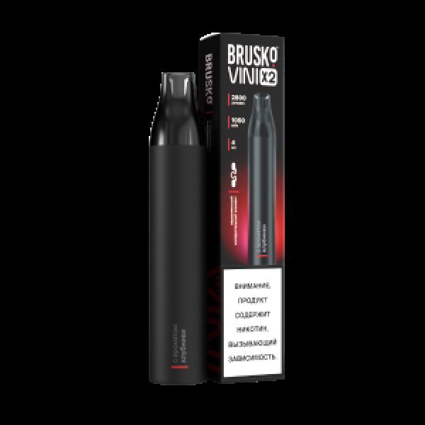 Электронка Brusko Vini X2 Клубника 2800 затяжек в Севастополе