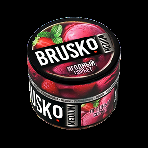 Бестабачная смесь Brusko Ягодный Сорбет 50 грамм в Севастополе