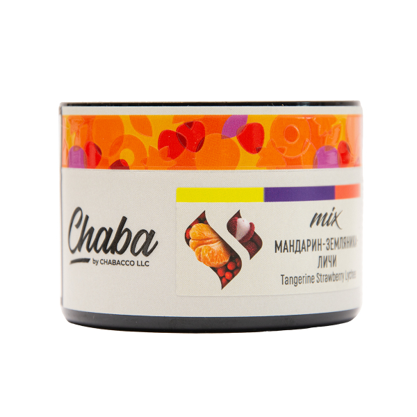 Безникотиновая смесь Chaba Mix Tangerine Strawberry Lychee Nicotine Free 40 грамм в Севастополе