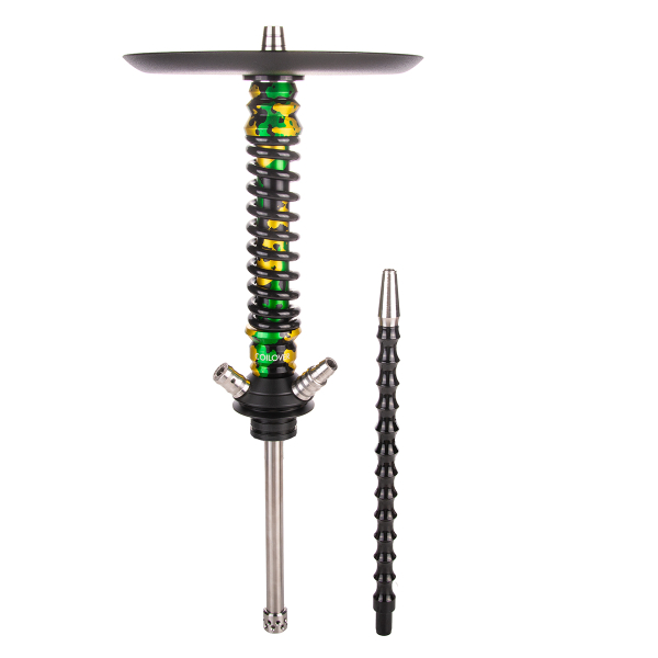 Кальян Mamay Customs Coilover Mini   Зелёный/золотой Камуфляж Черный в Севастополе