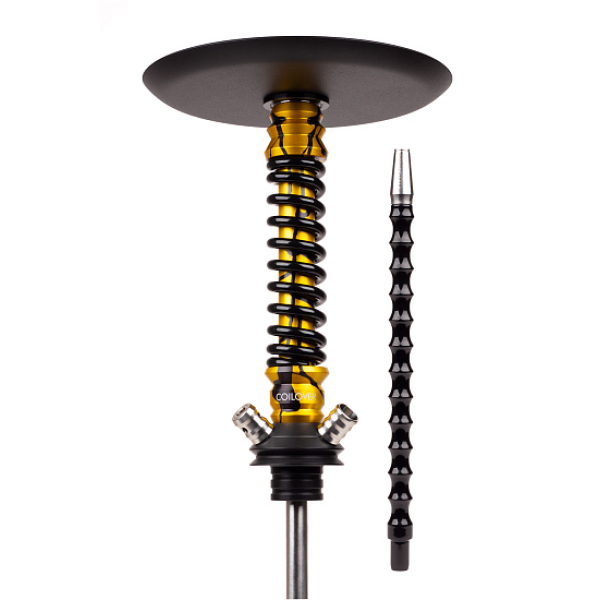 Кальян Mamay Customs Coilovers Mini Anod Gold Splash Черный Глянец в Севастополе