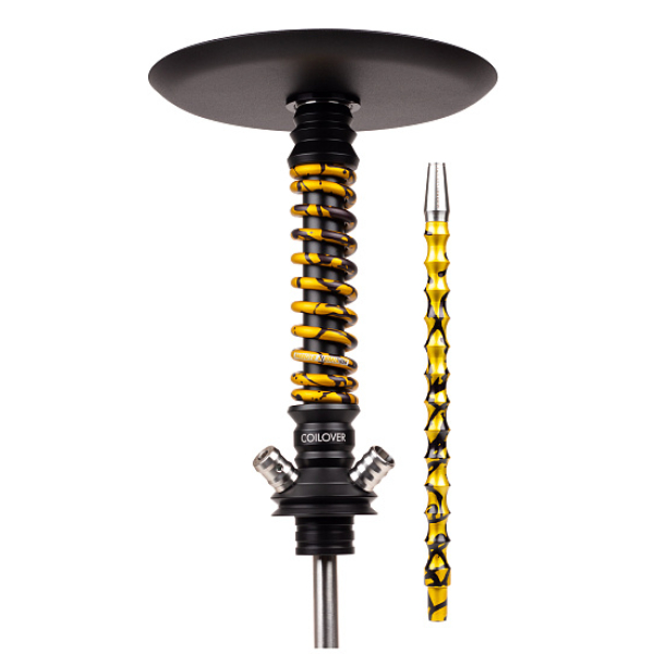 Кальян Mamay Customs Coilovers Mini Anod Черный Матовый Gold Splash в Севастополе