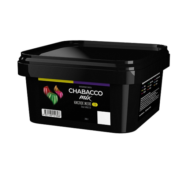 Бестабачная смесь Chabacco Mix Sour Jelly 2.0 Кислое Желе Medium 200 грамм в Севастополе