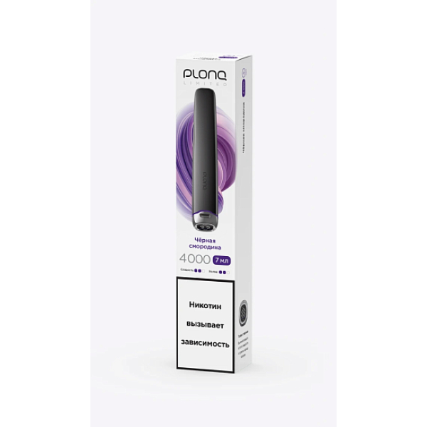 Электронка Plonq Plus Pro Black Чёрная Смородина 4000 затяжек в Севастополе