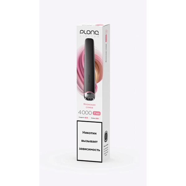 Электронка Plonq Plus Pro Black Японская Слива 4000 затяжек в Севастополе