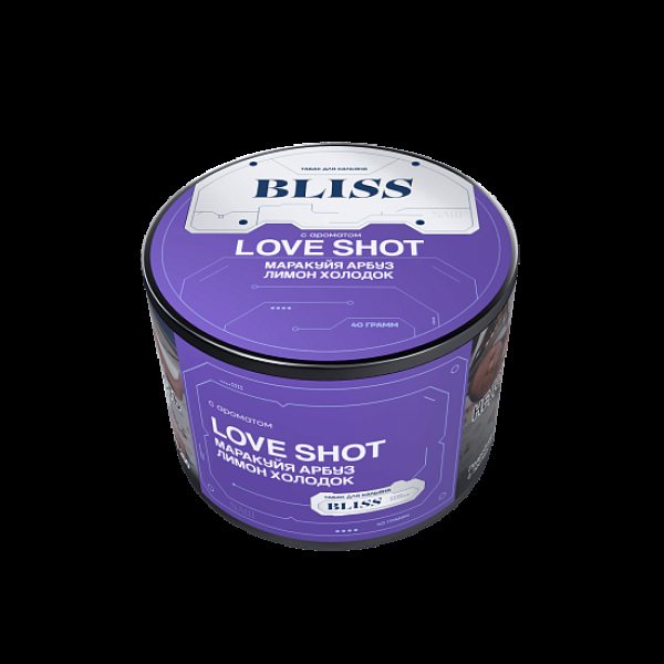 Табак Bliss Love Shot Маракуйя Арбуз Лимон Холодок 40 грамм в Севастополе
