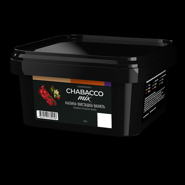 Бестабачная смесь Chabacco Mix Raspberry Pistachio Vanilla Малина Фисташка Ваниль Medium 200 грамм в Севастополе